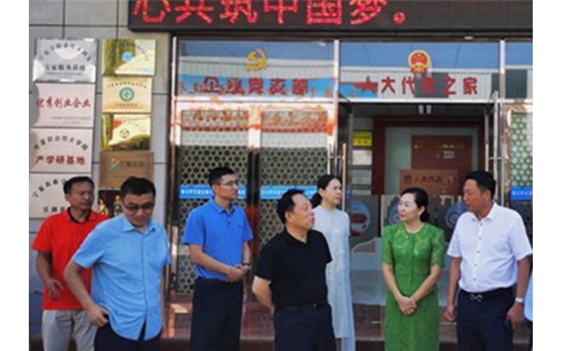 銀川市委常委、紀(jì)委書記、監(jiān)委主任劉智峰一行赴銀川伊百盛面對面問需求，實打?qū)嵔怆y題